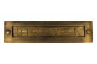 Letter plate "BRIEVEN" antique brass 1930's