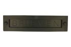 Letter plate "BRIEVEN" brass black powder coated