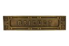 Letter plate "BRIEVEN" antique brass