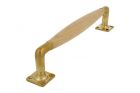 Pull handle 250mm polished brass beech