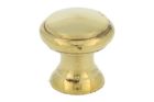 Cabinet knob polished brass small Ø 17mm H17mm