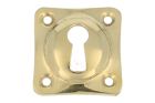 Escutcheon with key hole polished brass. Price per piece