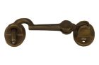 Cabin hook and eye antique brass