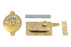 Vacant-Engaged door lock for toilet 70×39mm polished brass