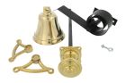 Bell pull set polished brass