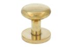 Modern design round door Knob polished brass
