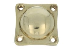 Cover rosette polished brass 37x37mm, height 14mm