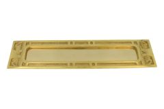 Letter plate polished brass