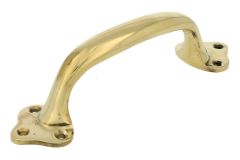 Pull handle 160mm polished brass
