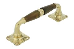 Pull handle 170mm elegant model polished brass horn