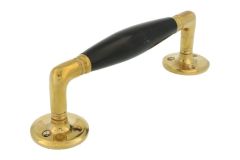 Pull handle 180mm polished brass bakelite