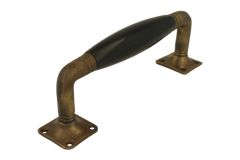 Pull handle 170mm antique brass bakelite