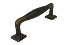 Pull handle 170mm modern design antique brass ebony