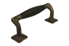Pull handle modern design 155mm with curve antique brass