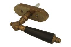 Handle Tilt & Turn antique brass ebony (1900)