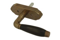 Handle Tilt & Turn antique brass ebony