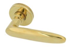 Single door handle "Dudok" polished brass