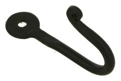 Coat hook cast iron powder coated with curl