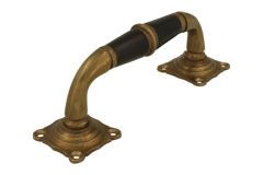 Pull handle 150mm elegant model antique brass ebony