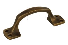 Pull handle 77mm antique brass