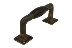 Pull handle 130mm modern design antique brass ebony