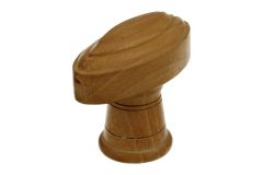 Cabinet knob sandalwood (kenwood) with ornamental edge