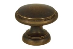 Cabinet knob antique brass big Ø 30mm H26mm