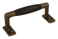 Pull handle 105mm modern design antique brass ebony