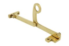 Flush Quadilent Stay polished brass Allows 170mm opening