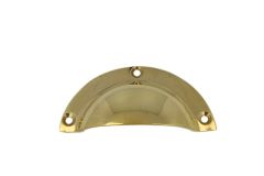 Cup handle polished brass 85x40mm casted 50 gram