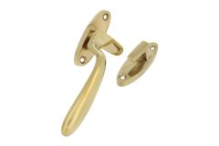 Window fastener "dudok style" polished brass right