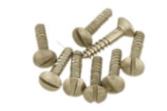 Slotted Screw 2,6 x 14mm (8-Piece per Pack) satin nickel