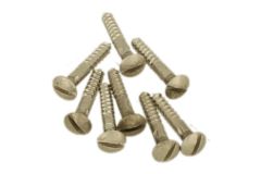 Slotted Screw 2,8 x 20mm (8-Piece per Pack) satin nickel