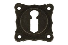 Elegant key escutcheon cast iron grey. Price per piece