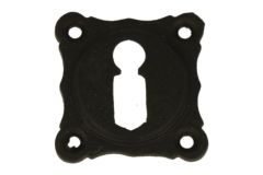 Elegant key escutcheon cast iron black. Price per piece