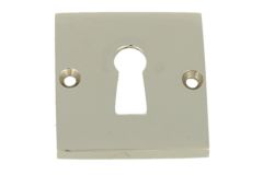 Square key escutcheon "Bauhaus” in nickel