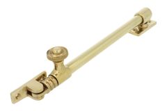 Telescopic friction window stay polished brass 240-390mm