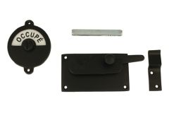 Libre-Occupé door lock for toilet black 92×52mm