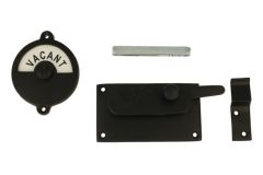 Vacant-Engaged door lock for toilet black 92×52mm
