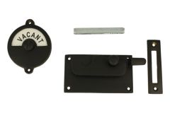 Vacant-Engaged door lock for toilet 92×52mm black