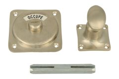 Libre-Occupé turn and release spindle satin nickel