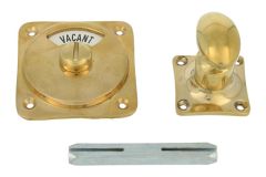 Vacant-Engaged turn and release spindle polished brass