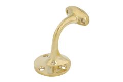 Handrail holder polished brass