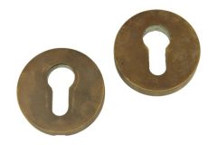Safety-escutcheon antique brass