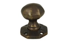 Door knob antique brass