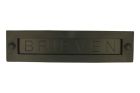Letter plate "BRIEVEN" brass black powder coated