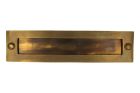 Letter plate antique brass 1930's