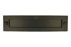 Letter plate brass black powder coated