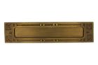 Letter plate antique brass