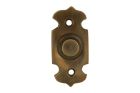 Bell push antique brass 25x55mm